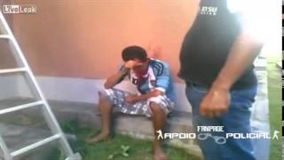 بالفيديو.. علقة ساخنة للص شقق برازيلي