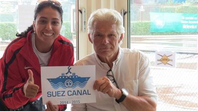 بالصور.. بطلة العالم شيماء سامي تروج لقناة السويس الجديدة