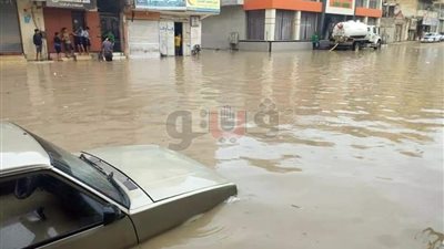 كسح١٤٠ ألف م٣ من مياه الأمطار سقطت على شمال سيناء