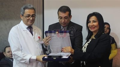 داليا عبد القادر تفتتح مشروع ميكنة الأورام بمركز أورام ميت غمر