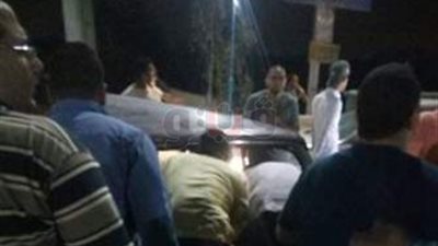 حادث مروع بطريق المحور والدفع بسيارات إسعاف لنقل المصابين (صور)