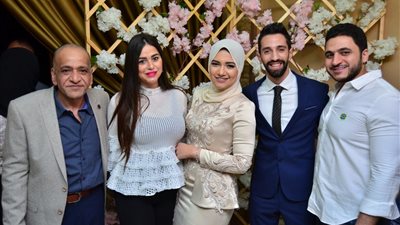 شهد رمزي ووالدة حسن الرداد في خطوبة ابنة ناصر السبكي (صور)