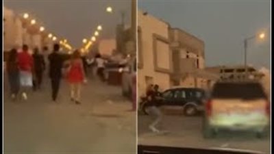مشاجرة بين شباب برفقتهم فتيات يرتدين ملابس سهرة في الكويت (فيديو)
