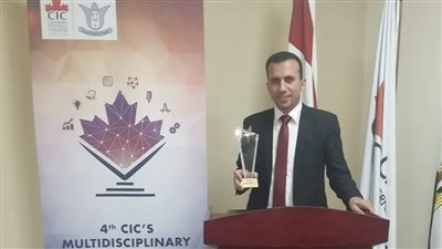 حسين ربيع يفوز بجائزة أفضل بحث علمي بمؤتمر 