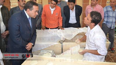بالصور.. القصاص يفتتح مخبزًا نصف آلى بالتل الكبير