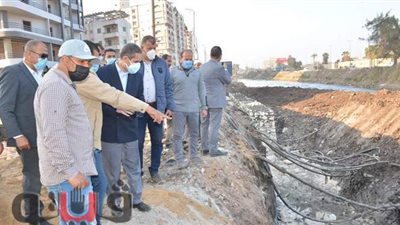 تدبيش ترعة القاصد ورصف وتطوير شوارع طنطا بالغربية | صور