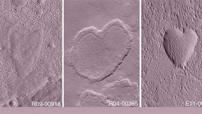 كوكب المريخ يحتفل بعيد الحب.. ناسا تنشر صور نادرة