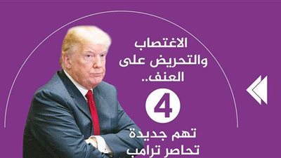 الاغتصاب والتحريض على العنف.. 4 تهم جديدة تحاصر ترامب | فيديو جراف
