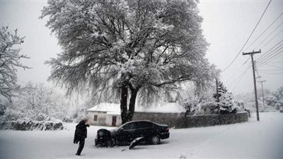 الأشد منذ 12 عاما.. اليونان تشهد موجة ثلجية فريدة من نوعها | صور