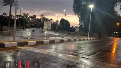 أمطار غزيرة على بعض المناطق في الإسماعيلية| صور