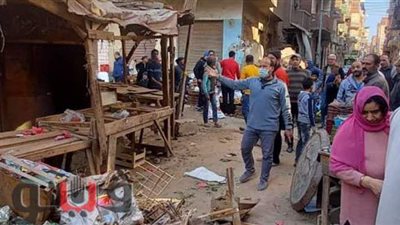 إزالة جميع الأكشاك من سوق شوقي بطنطا تمهيدا لتطويره| فيديو وصور