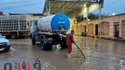 رفع مياه الأمطار بمدن وقرى محافظة كفر الشيخ ليلا| صور