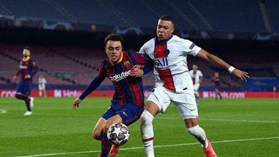 بهاتريك مبابي.. باريس سان جيرمان يسحق برشلونة برباعية بدوري أبطال أوروبا