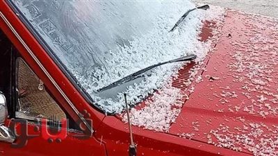 سقوط ثلوج على النجيلة بمطروح لليوم الثاني لعاصفة إليكسا 2 | فيديو