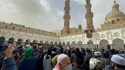 جنازة  مهيبة فى وداع الدكتور أحمد طه ريان بالأزهر | فيديو