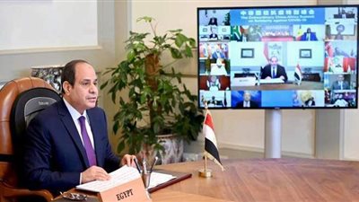 السيسي: يجب التنسيق مع المجتمع الدولي لحصول أفريقيا على لقاحات كورونا بشكل عادل