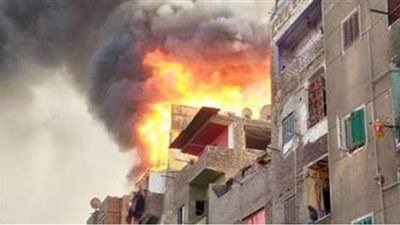 إخماد حريق شب في وحدة سكنية بجوار كمين البياضية بقنا