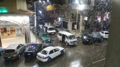 أمطار وموجة صقيع ورياح شديدة تضرب بورسعيد | فيديو وصور