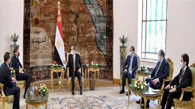 السيسي يستقبل رئيس الحكومة الليبية الجديدة | صور