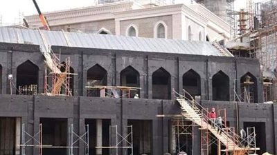 الموقف التنفيذي لأعمال المركز الثقافى الإسلامي بالعاصمة الادارية | صور