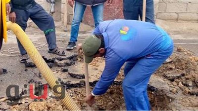 الانتهاء من صيانة خطوط مياه الشرب في الإسماعيلية | صور