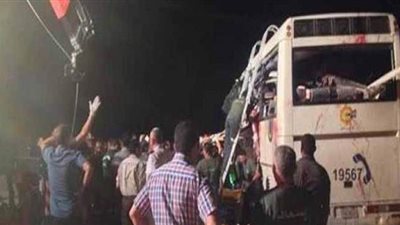 السياحة تكشف ملابسات انقلاب أتوبيس سياحي بطريق أبو رديس