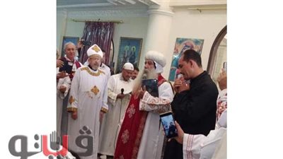 الأنبا كيرلس يشهد رسامة كاهن جديد على كنيسة الشهيدة دميانة بقنا