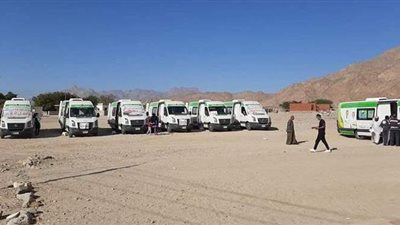 ختام أعمال قافلة وادي فيران بتوقيع الكشف الطبي على ٢٥٩ حالة