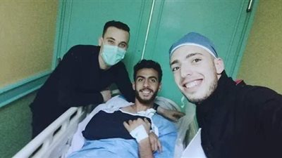 إصابة مهاجم بلدية المحلة بخلع في الكتف قبل مباراة كفر الشيخ | صور