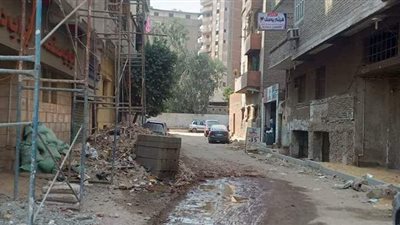 رفع كفاءة النظافة بشارعي خوفو والصناديلي بالجيزة | صور