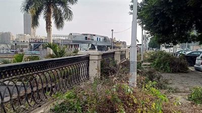 نائب محافظ الجيزة يتفقد أعمال تطوير شارع كورنيش النيل