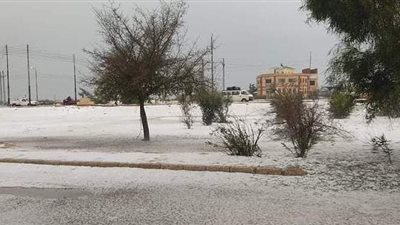 الثلوج تغطي رمال سيناء والأمطار تغرق الشوارع | صور