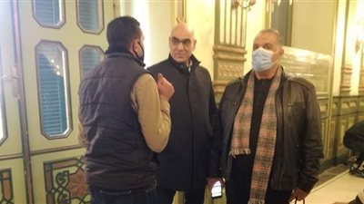 وصول هشام نصر لمقر المؤتمر الصحفي للرد على قرار إيقافه | صور