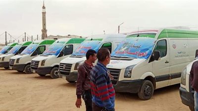 فحص وعلاج 1752 مواطناً خلال قافلة طبية بمركز مغاغة في المنيا