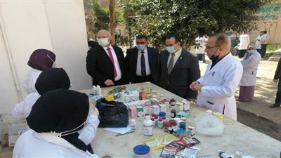 جامعة بنها تنظم قافلة بيطرية لقرية مشتهر بطوخ