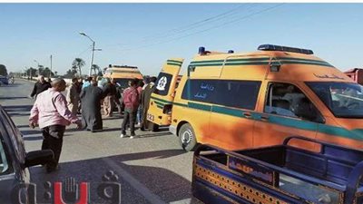 إصابة 11 عاملا بسبب انقلاب سيارة أخشاب بالساحل الشمالي