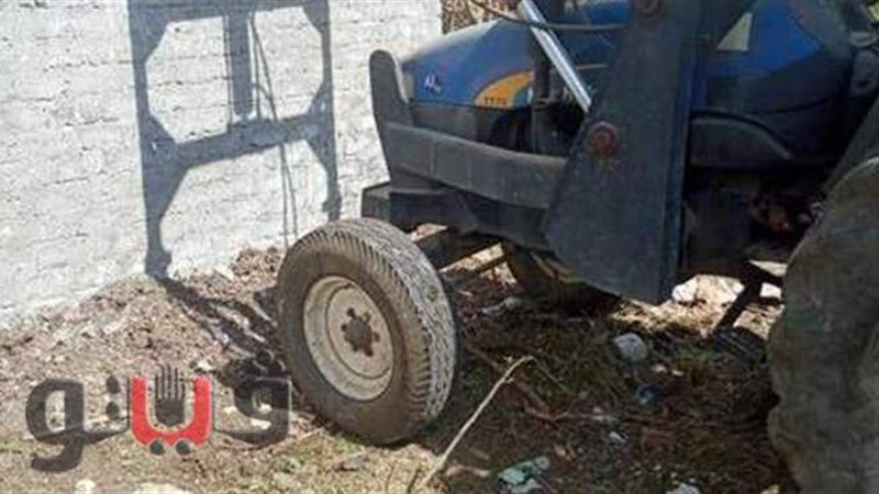 ازالة مبنى بقرية