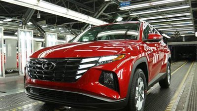 هيونداي توسان 2022 تدخل خطوط الإنتاج |صور