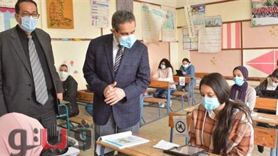 محافظ الغربية يتابع أداء طلاب المدارس الثانوية امتحان نصف العام | صور