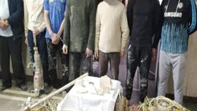 ضبط 7 أشخاص للتنقيب عن الآثار فى الفيوم