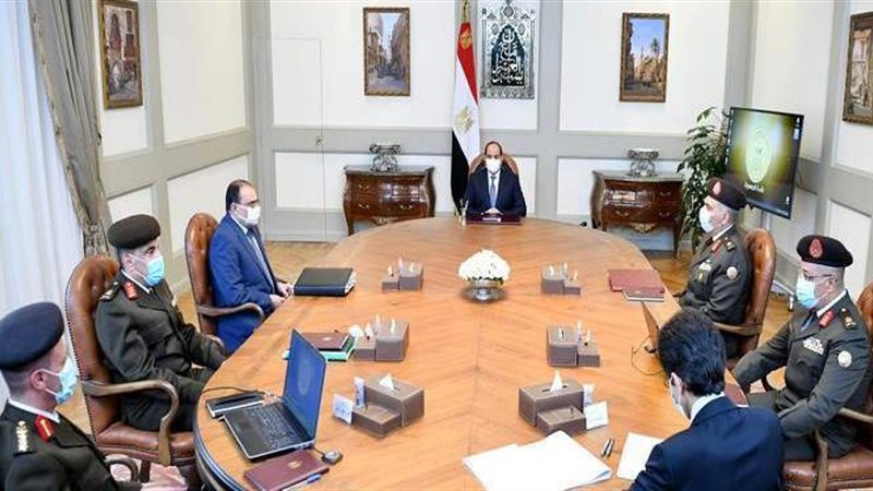 الرئيس السيسي يتابع