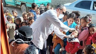 انتظام حملة التطعيم ضد شلل الأطفال بشمال سيناء لليوم الثاني | صور