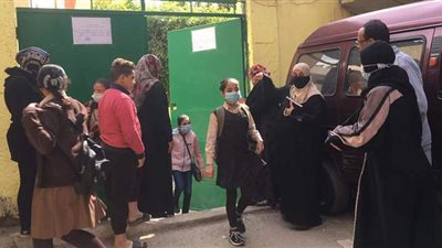 طلاب خامسة ابتدائي بالقاهرة عن الامتحان المجمع: 