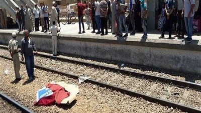 مصرع شاب دهسا أسفل عجلات قطار في الغربية