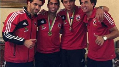 سعد سمير يحتفل بعودة أحمد فتحي للقلعة الحمراء