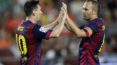 ميسي وإنييستا على رأس قائمة برشلونة في الكلاسيكو
