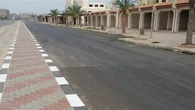 انتهاء أعمال الرصف أمام قرية المرجان في بورفؤاد (صور)