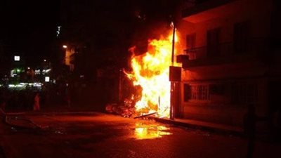 السيطرة على حريق بشبكة محمول بالإسكندرية