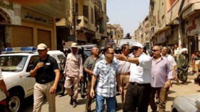 استبعاد المسئول عن النظافة في منطقة قبلي بشبين الكوم لتقصيره في العمل