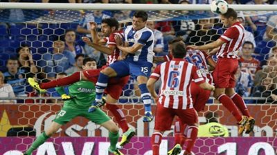 أتلتيكو مدريد يتعادل سلبيًا أمام إسبانيول بالشوط الأول